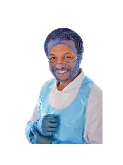 Filets à barbe - Homme - 50 pièces - Bleu - Polypropylène - Lion Haircare - B470 B470 €22.99 Toques de chef