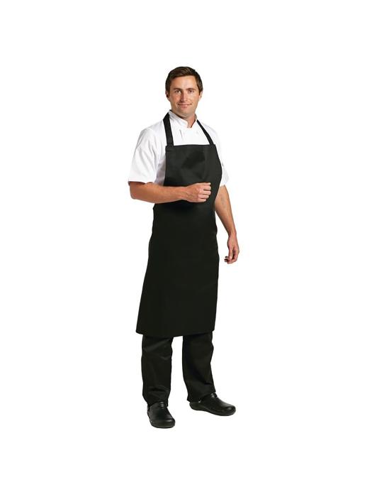 Tablier Halter - Unisexe - Noir - 104 x 90 CM - Polyester/Coton - Vêtements de Chef Blancs - B887 B887 €16.99 Tabliers et tabliers à bavette