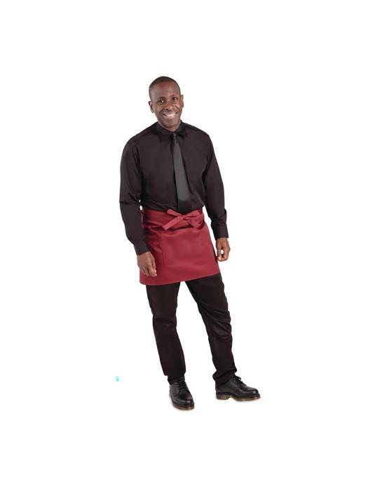 Tablier - Court - Unisexe - Bordeaux - 75 x 37,5 CM - Polyester/Coton - Vêtements de Chefs Blancs - BB177 BB177 €7.69 Tabliers et tabliers à bavette
