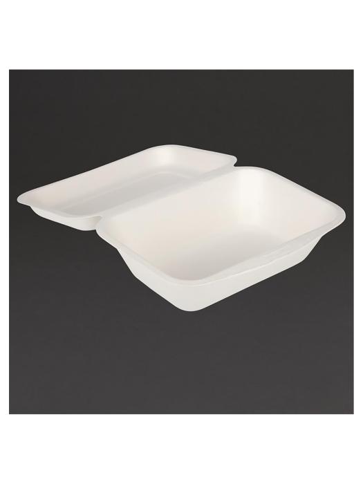 Boîtes repas jetables - 0,5 Litre - 250 pièces - H 6,6 x 18,2 x 13,5 CM - Bagasse - Fiesta Green - DW248 DW248 €55.45 Emballage jetable