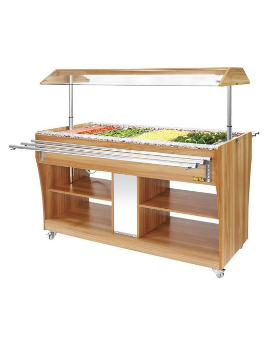 Buffet chaud - 4 x 1/1 GN - H 133,8 x 149 x 76,6 CM - 2000 W - 220-240 V - Buffalo - CR904 CR904 €1,476.00 Buffets chauds