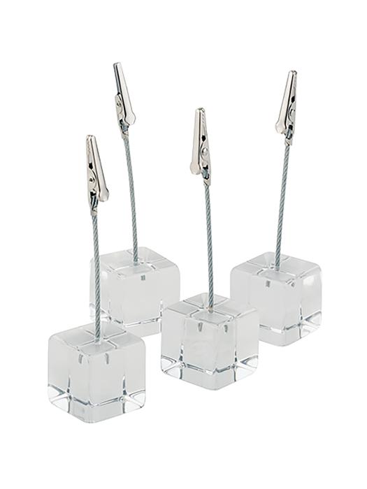 Porte-menu - H 12 x 3 x 3 CM - 0,174 KG - Acrylique - Transparent - 130145 130145 €9.85 Accessoires de table