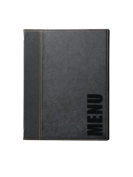 Chemise menu - A5 - Noir - H 24,7 x 18 x 0,5 CM - Simili Cuir - Securit - H714 H714 €17.69 Présentation