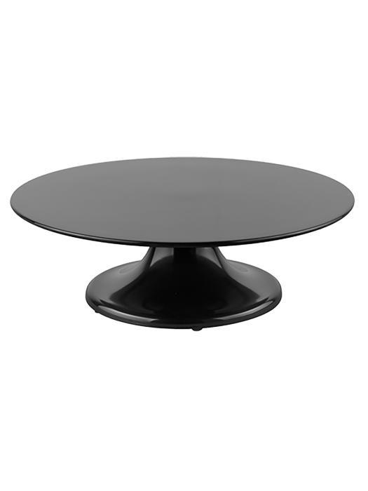 Présentoir à gâteaux - H 10 CM - 0,658 KG - Ø32 CM - Mélamine - Noir - 050052 E050052 €26.50 Présentoirs à gâteaux