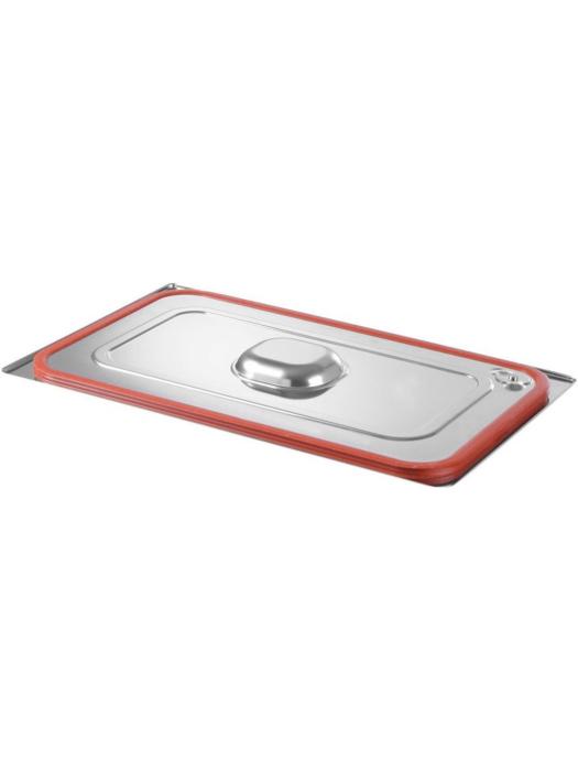 Couvercle Gastronorm avec joint en silicone - Acier inoxydable 1810 - 16,2 x 17,6 cm - Hendi - 802656 802656 €21.50 Couvercles GN bord en silicone
