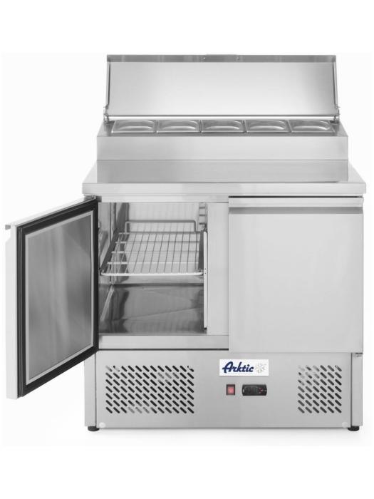 Saladette 2 portes et vitrine GN surélevée 300L - Inox - H 105,5 X 70 X 90 CM - Hendi - 232880 232880 €763.17 Saladette
