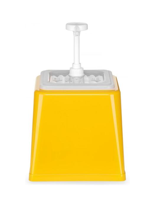 Distributeur de sauces - Avec pompe - 2.5 litres - Jaune - H 32.7 x 21 x 22.4 CM - Hendi - 203538 H203538 €21.95 Bouteilles à presser