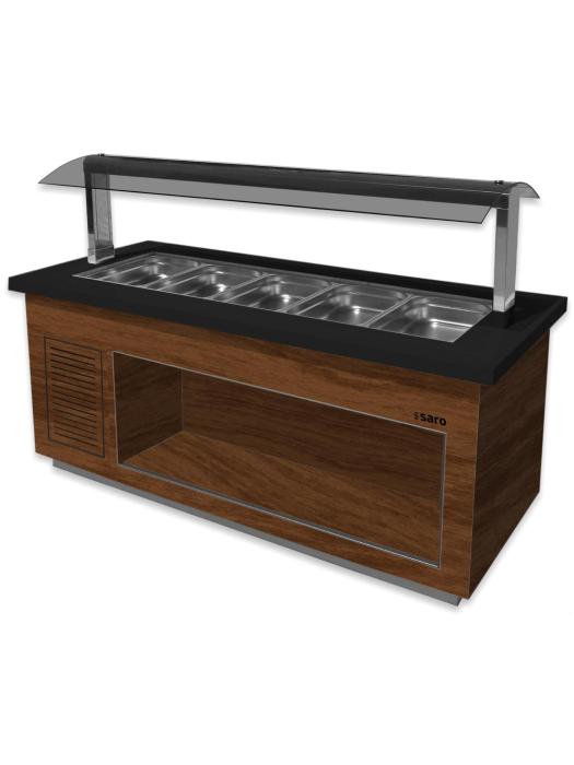 Saladier - 6x 1/1 GN - Brun - inox - 230V - H 135 x L 230 x P 88 CM - Saro - 366-2215 366-2215 €3,629.12 Buffets des îles