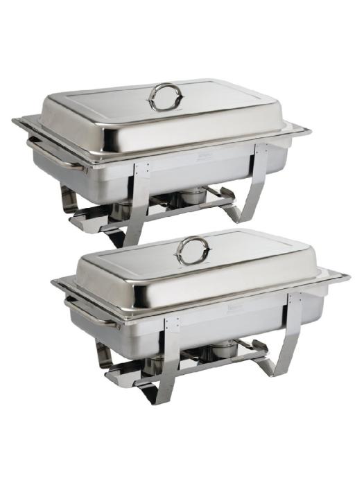 Set Chafing dish - 1/1 GN - 9 Litre - 2 pièces - Argent - H 27 x 33,2 x 59 CM - Inox - Olympia - S300 S300 €78.93 Chafing dish