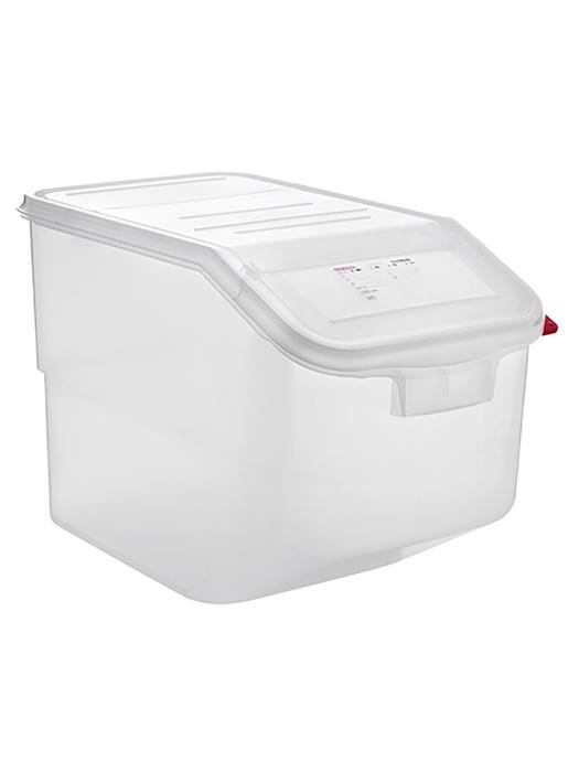 Conteneur alimentaire - H 40 x 34 x 56,5 CM - 2 043 KG - Polypropylène - Transparent - 50 Litre - -40°C / +90°C - Couvercle à charnière - Araven - 962073 E962073 €36.00 Bacs alimentaires