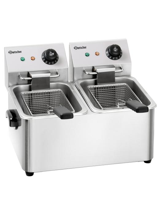 Friteuse - 2 x 4 litres - 230V - Bartscher - A162412E A162412E €201.75 Friteuses 230 volts
