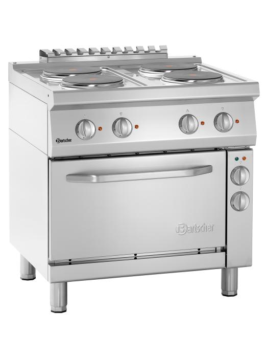 Cuisinière - 4 Foyers - Avec four - Fonte - Bartscher - 286225 286225 €3,199.00 Ligne Bartscher 700
