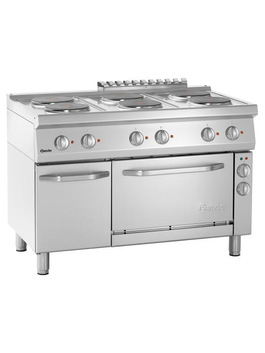 Cuisinière - 6 Foyers - Avec four - Fonte - Bartscher - 286247 286247 €3,639.00 Ligne Bartscher 700