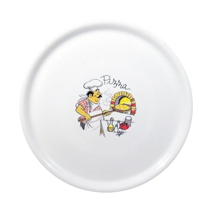 Assiette à pizza Napoli - Porcelaine - Ø 33 CM - Saturnia E765079 €7.50 Assiettes