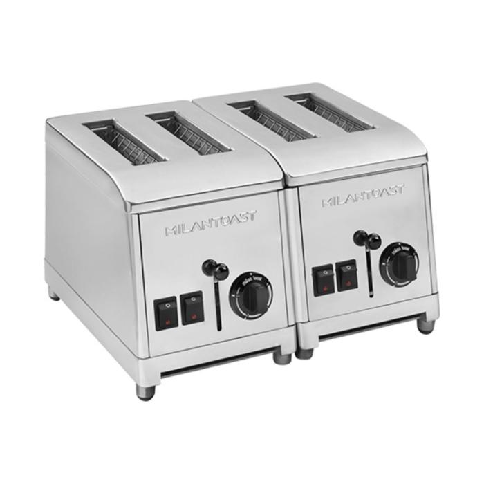 Grille-pain - 4 fentes - acier inoxydable - 230V - Milantoast E420044 €412.00 Tosti / grille-pain