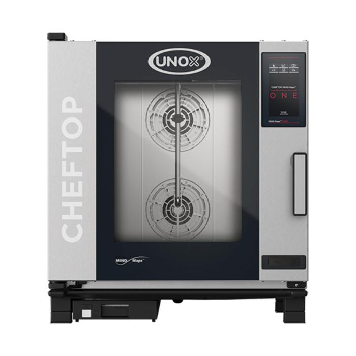 Cheftop Mindone - H 84.3 x 75 x 78.3 CM - 81.1 KG - 380 - 415 - Zonder - Stekker V - 11700 W - RVS - +30°C / +260°C - Unox - 596240 E596240 €4,588.50 Combisteamers