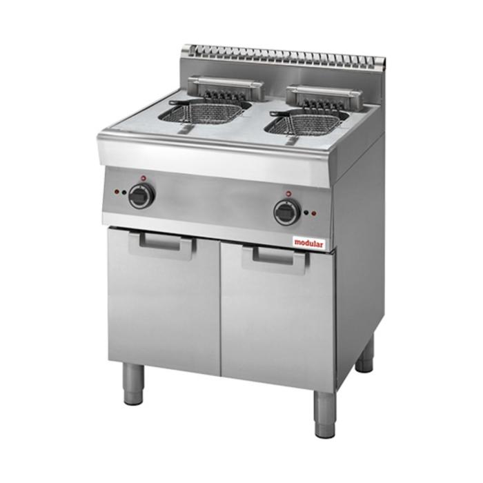 Friteuse - H 85 x 70 x 70 CM - 58 KG - 380 - 415 - Zonder - Stekker V - 15000 W - RVS - 10 Liter - Elektrisch - Modular - 316736 316736 €2,455.00 Friteuses 400 volt