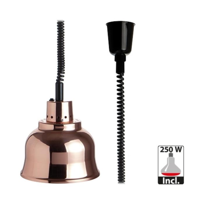 Warmhoudkap - H 22 CM - 1.4 KG - Ø22.5 CM - 220 - 240 V - Koper - Caterchef - 508022 508022 €103.25 Warmhoudlamp