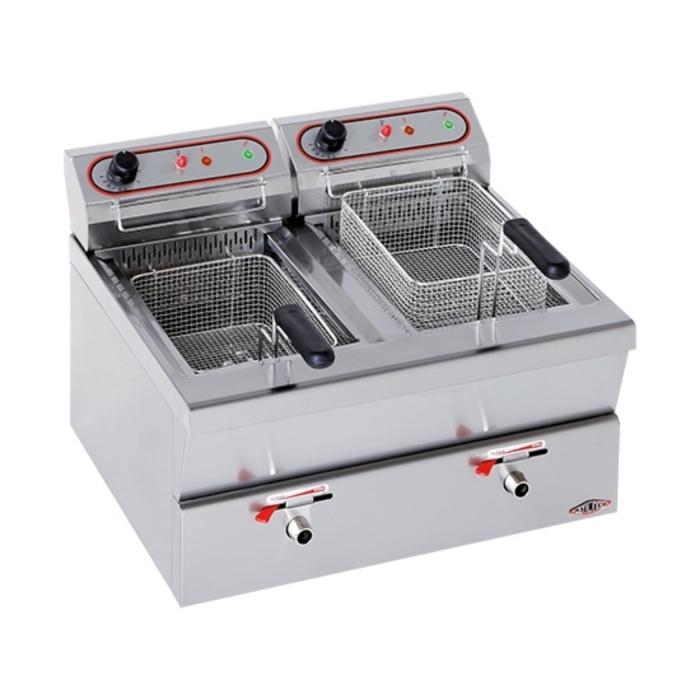 Friteuse - H 42 x 62 x 58 CM - 30 KG - 220 - 240 - Sans - Prise V - 3450 W - Inox - 9 Litre - Electrique - Stilfer - 527209 527209 €929.00 Friteuses 230 volts
