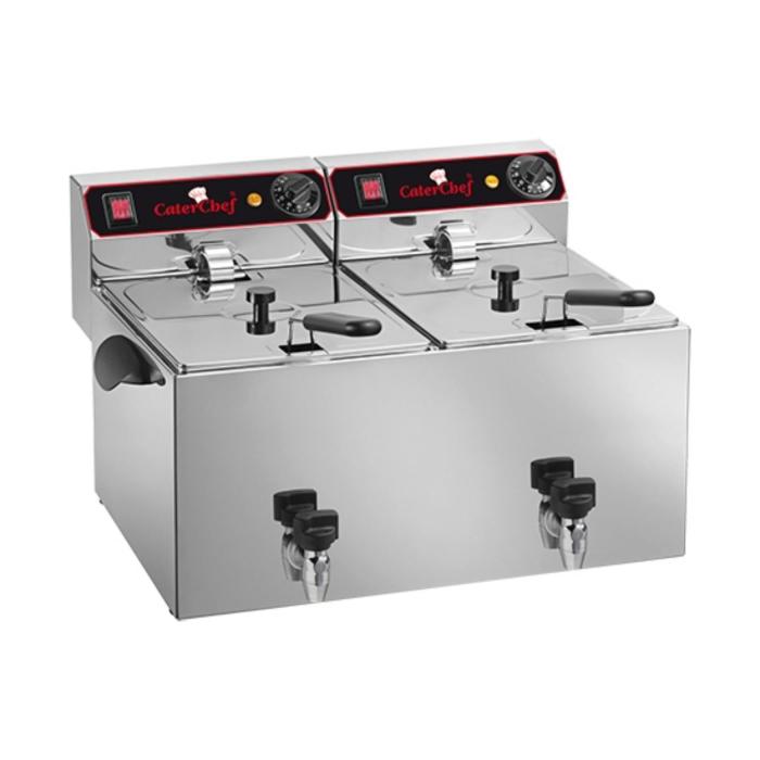 Friteuse - H 35 x 61 x 51,5 CM - 14,1 KG - 220 - 240 V - 3250 W - Inox - 9 Litres - Electrique - Caterchef - 680200 680209 €381.62 Friteuses 230 volts