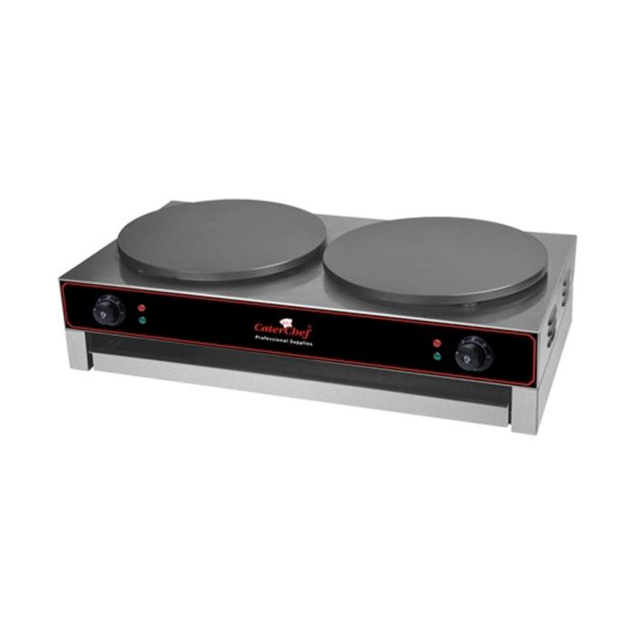 Crêpe Bakapparaat - H 24 x 86.2 x 51 CM - 42 KG - Ø40 CM - 220-240 V - 6000 W - Gietijzer - +0°C / +300°C - Caterchef - 688084 688084 €332.67 Pannenkoeken bakplaat