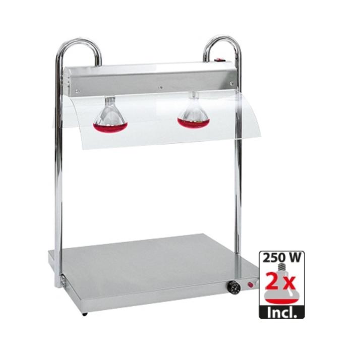 Plaque chauffante M/Brug - H 83.1 x 70.6 x 55.3 CM - 24 KG - 220 - 240 V - 1250 W - Inox - +30°C / +90°C - 710200 710200 €651.00 Lampe chauffante