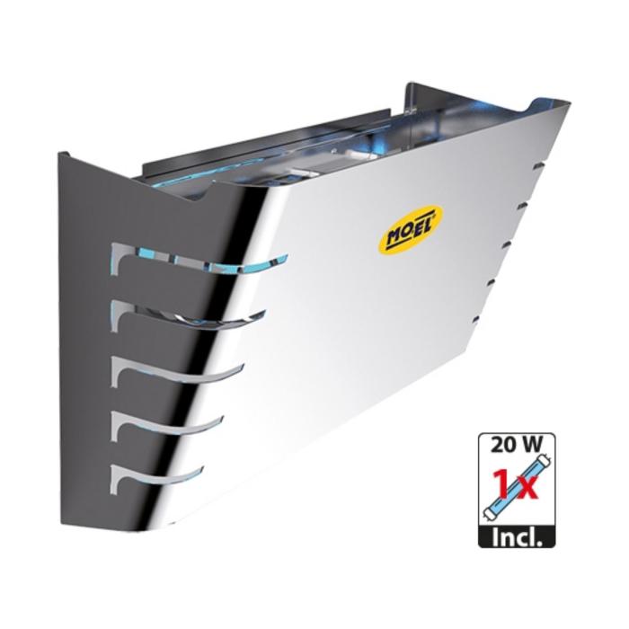Attrape-insectes - H 27 x 40 x 15 CM - 1,65 KG - 220 - 240 - Sans - Prise V - 20 W - Inox - Mo-el - 505400 505400 €124.32 Insecticides