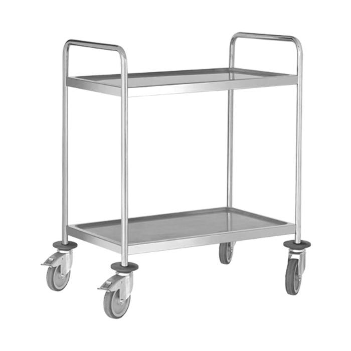 Chariot de service - H 101,5 x 98 x 58 CM - 16,5 KG - Inox 18/10 - Pujadas - 898435 898435 €242.76 Chariots de service