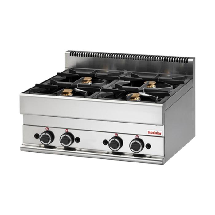 Cuisinière - H 28 x 70 x 65 CM - 34 KG - Gaz Naturel - 17,2 CM - Inox - Gaz - Modulaire - 316004 E316004 €1,025.00 Ligne modulaire 650