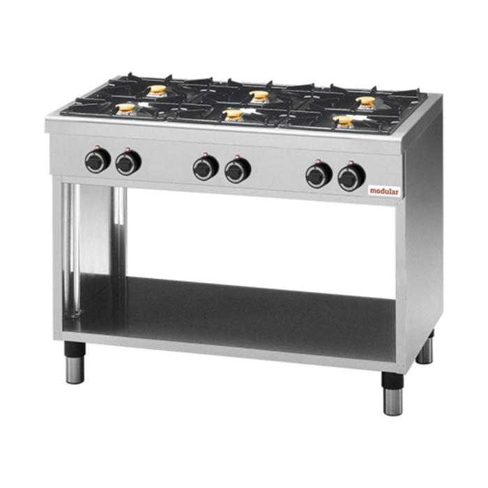 Table de cuisson - H 85 x 110 x 65 CM - 60 KG - Gaz propane - 25,8 CM - Inox - Gaz - Modulaire - 316326 E316326 €1,388.85 Ligne modulaire 650