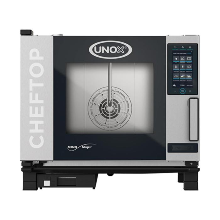 Cheftop Mindplus - H 67.5 x 75 x 78.3 CM - 69.5 KG - 380 - 415 - Sans - Prise V - 9300 W - Inox - +30°C / +260°C - Unox - 596234 e596234 €4,282.60 Four mixte