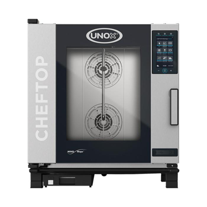 Cheftop Mindplus - H 84.3 x 75 x 78.3 CM - 85.4 KG - 380 - 415 - Sans - Prise V - 11700 W - Inox - +30°C / +260°C - Unox - 596244 E596244 €6,079.76 Four mixte