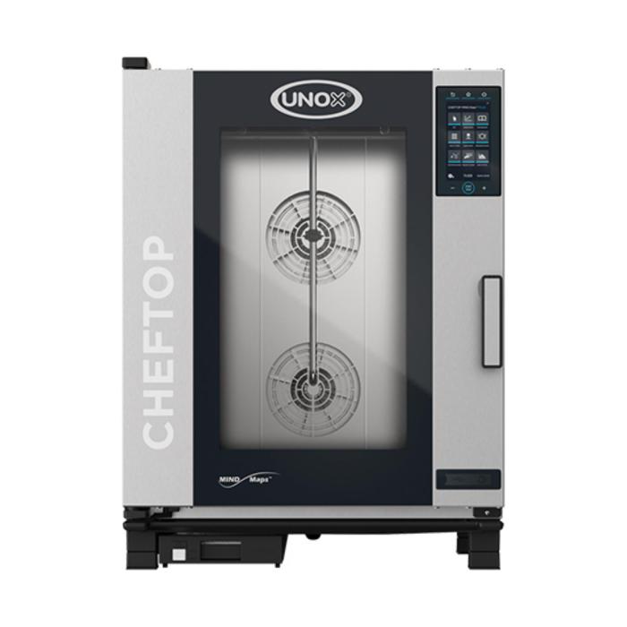 Cheftop Mindplus - H 101 x 75 x 78.3 CM - 97.6 KG - 380 - 415 - Sans - Prise V - 18500 W - Inox - +30°C / +260°C - Unox - 596254 E596254 €8,106.35 Four mixte