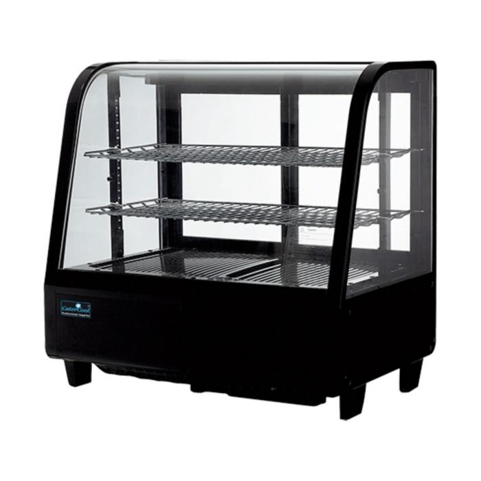 Vitrine réfrigérée - H 67,5 x 68,2 x 45 CM - 39 KG - 220 - 240 V - 160 W - Ventilée - R600A - Noir - 100 Litre - +1°C / +12°C - CaterCool - 712060 E712060 €693.00 Vitrine réfrigérée