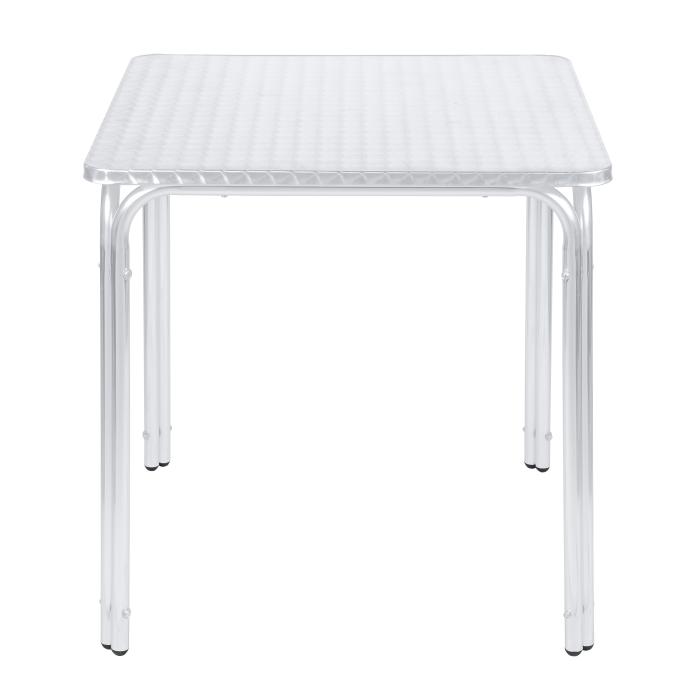 Table de patio empilable - Argentée - H 74 x L 70 x P 70 cm - G-Line HW-75021 €61.95 Table de terrasse
