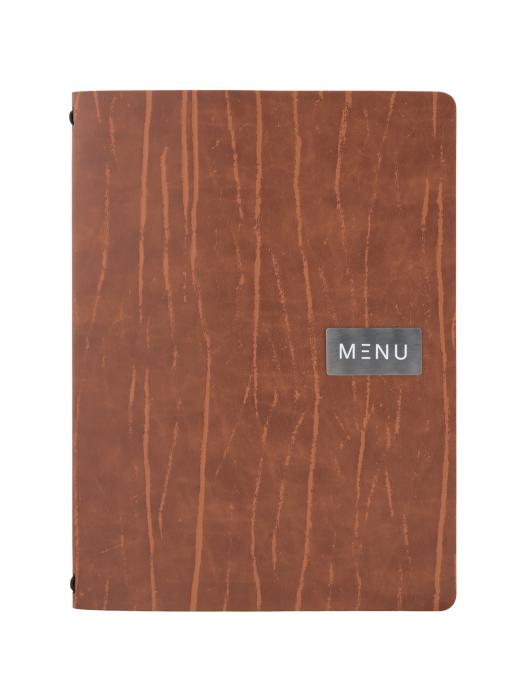 Carte de menu Ruga - A4 - Marron - Cuir - Securit MC-LRA4-RUBR €28.95 Cartes de menu