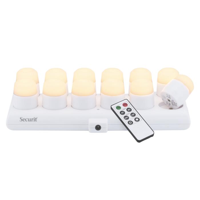 Theelicht Set - Amsterdam - Led - Warm Licht - Wit - Securit LP-AM-WH €89.95 Tafelverlichting