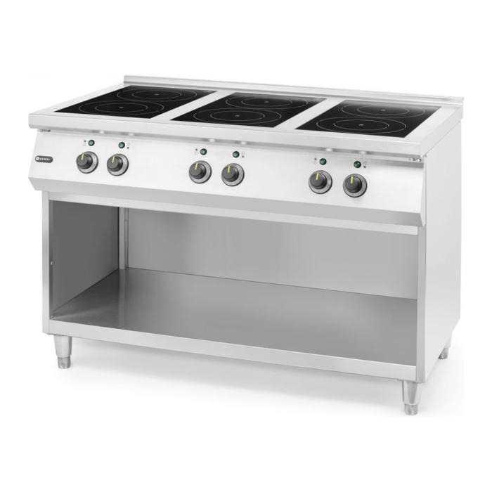 Inductie Fornuis - Staand Model - 6 Zones - 400V - 25.500W - RVS - Hendi H237397 €3,895.00 Inductie fornuizen