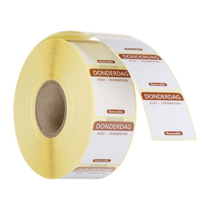 Etiquette de jour - 1000 pièces - Jeudi - Hendi H850503 €3.15 Autocollants de jour