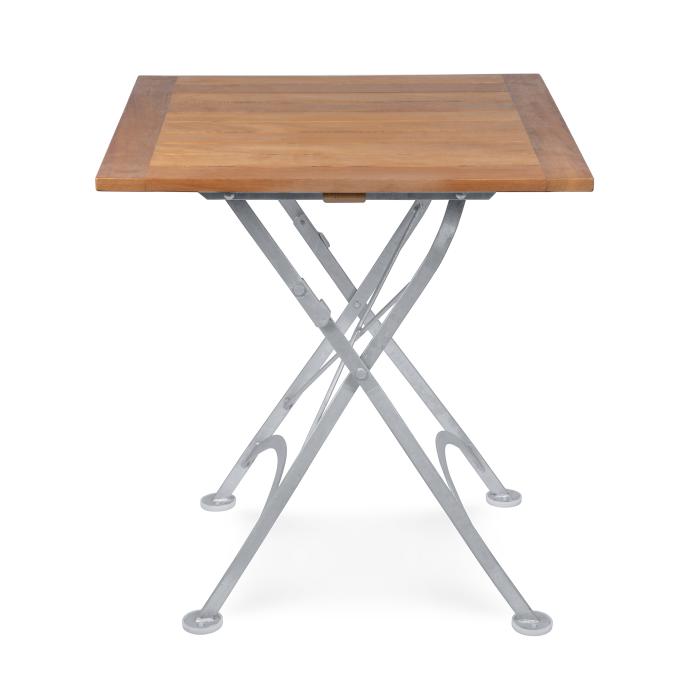 Table de patio - Bois - Fonte - H 76,5 x L 80 x P 80 cm - G-Line 39821 €189.95 Table de terrasse