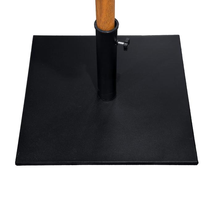 Pied de parasol - 25 kg - Noir - Acier thermolaqué - H 30 x L 50 x l 50 cm - G-Line HW-141020 €79.00 Parasols de restauration