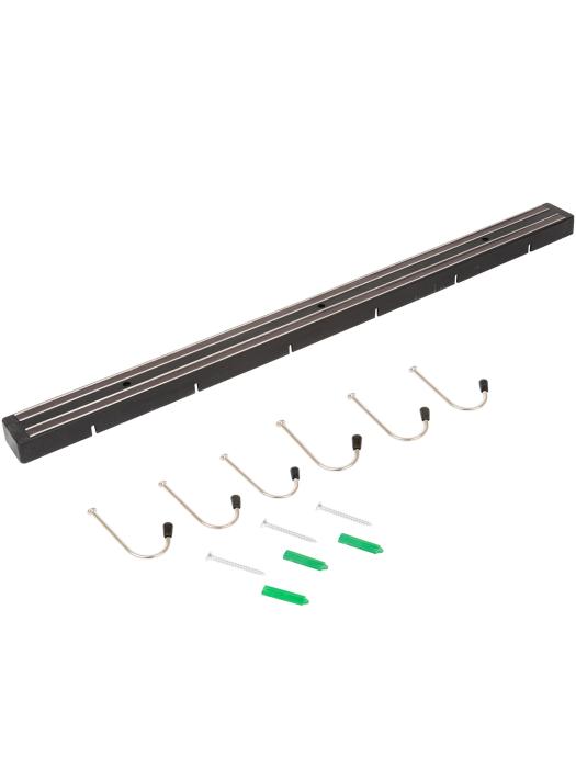 Aimant pour couteaux - 6 crochets - Noir - L 60 cm - G-Line 73916 €10.95 Aimants pour couteaux