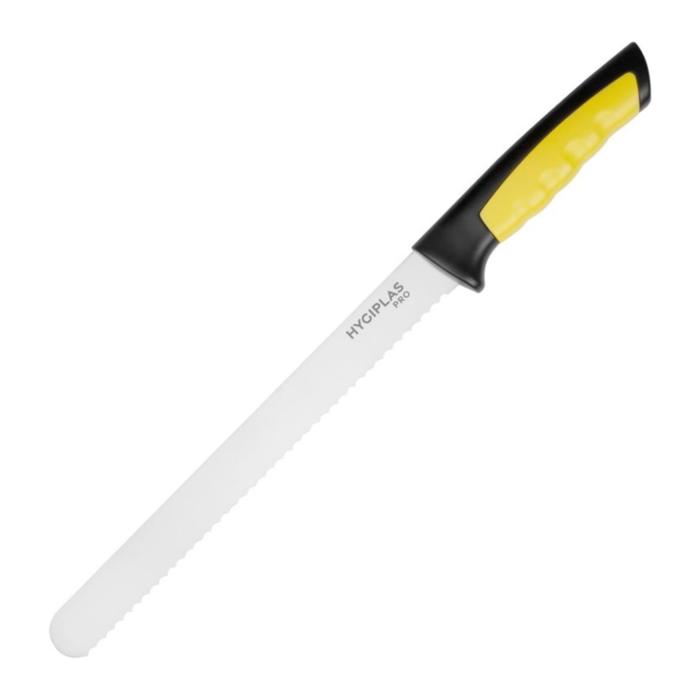 Hygiplas Pro - Trancheuse dentelée 25 cm - Jaune JD218 €5.69 Couteaux