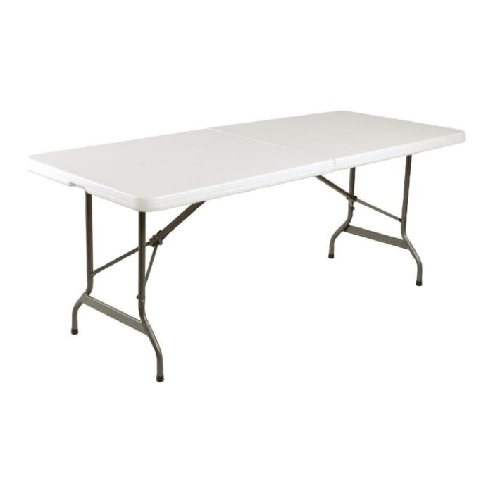 Bolero - Table pliante rectangulaire centrale 1836 x 760 x 38 mm - Blanche LL001 €89.99 Tables pliantes