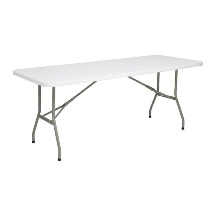 Bolero - Table rectangulaire pliante 1821 x 751 x 738 mm - Blanche UU579 €295.99 Tables pliantes