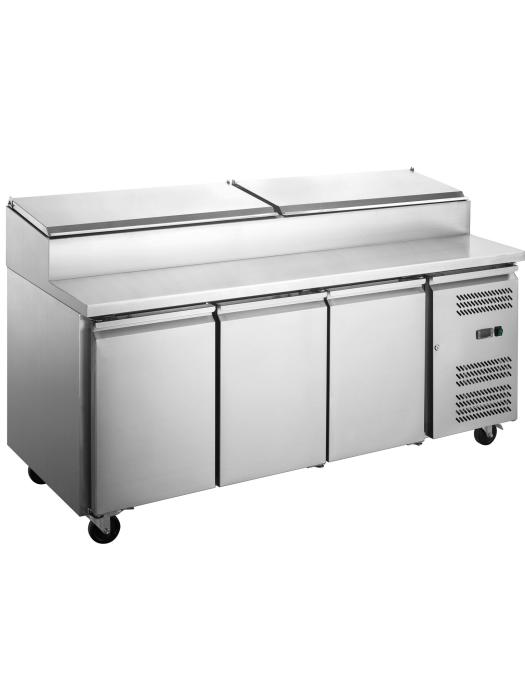Établi réfrigéré - 3 portes - 580 litres - acier inoxydable - 230V - G-Line 81182 €1,399.00 Saladette