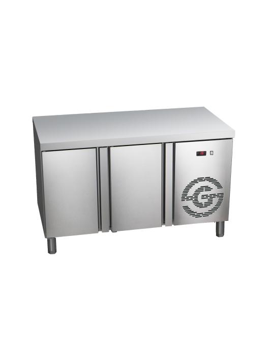 Table de travail avec congélateur - 2 portes - 143 litres - 230 V - H 85 x L 134,2 x P 70 cm - G-Line HW-60593 €1,599.00 Etablis de congélation