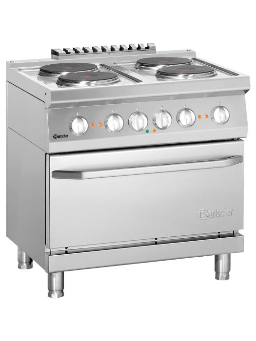 Cuisinière - 4 Foyers - Avec Four - Fonte - Bartscher - 286234W 286234W €3,119.00 Ligne Bartscher 700