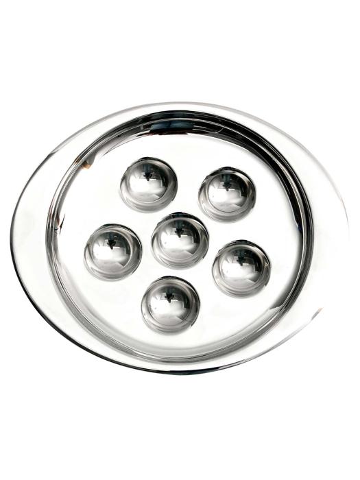 Assiette escargot - 6 trous - Argent - L 20 x P 17 cm - G-Line 77032 €5.49 Assiettes