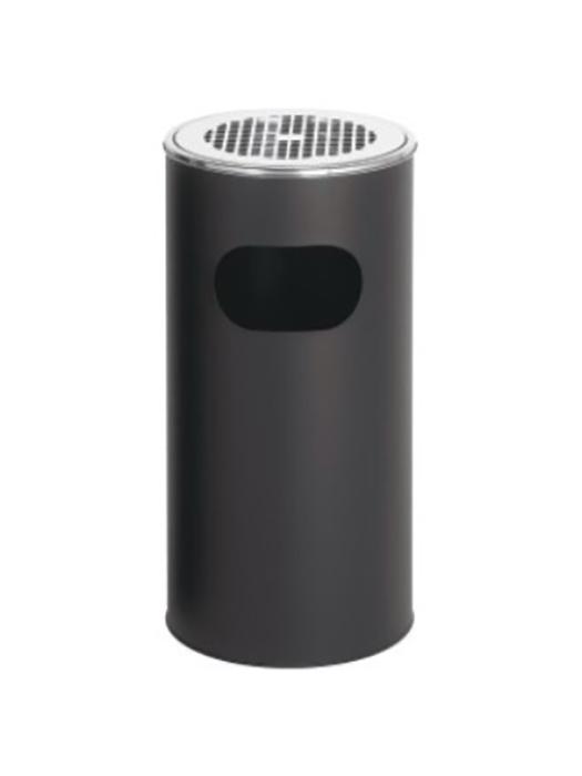 Poubelle - Avec cendrier - 30 litres - Noir - G-Line 27790 €48.95 Poubelles